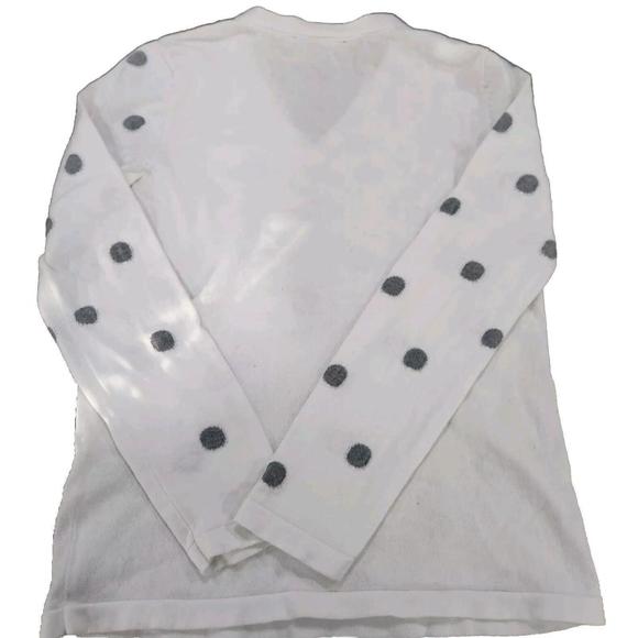 Tommy Hilfiger V- Neck Sweater Womens White/Gray Size Small S/P Never Worn - Picture 5 of 6